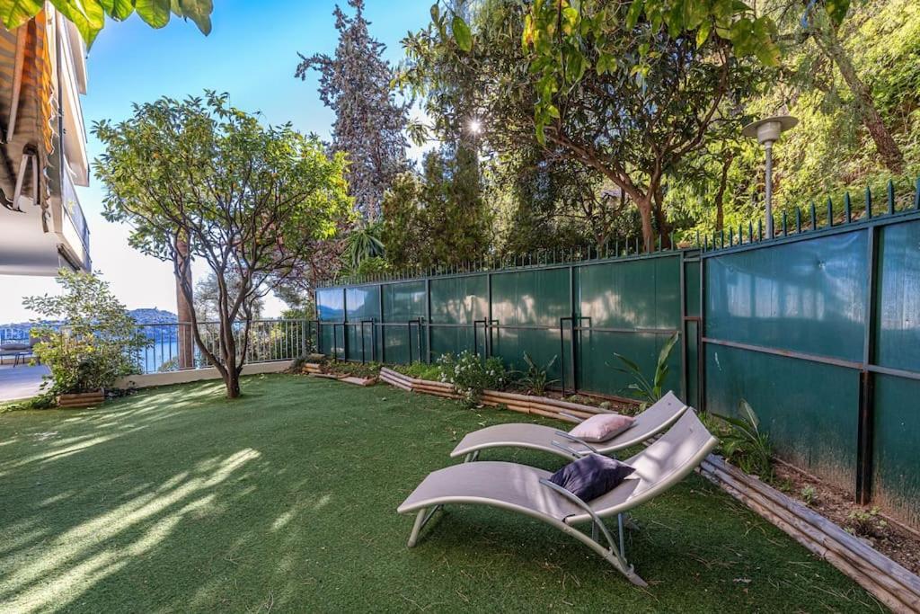 Villefranche Sur Mer:Appartement-Villa, Vue Mer, Jardin, Parking. Ngoại thất bức ảnh