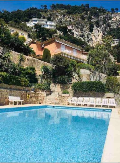 Villefranche Sur Mer:Appartement-Villa, Vue Mer, Jardin, Parking. Ngoại thất bức ảnh