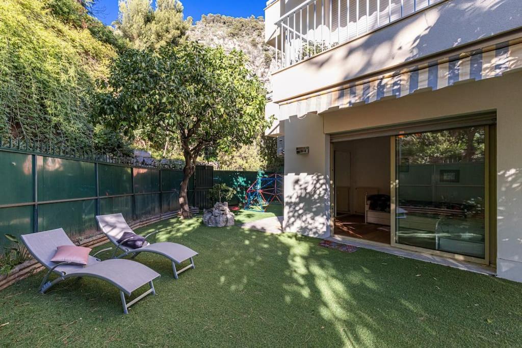 Villefranche Sur Mer:Appartement-Villa, Vue Mer, Jardin, Parking. Ngoại thất bức ảnh
