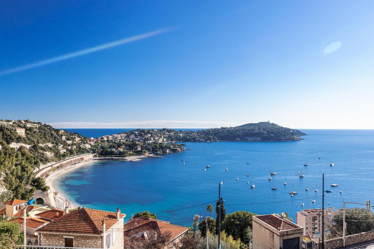Villefranche Sur Mer:Appartement-Villa, Vue Mer, Jardin, Parking. Ngoại thất bức ảnh